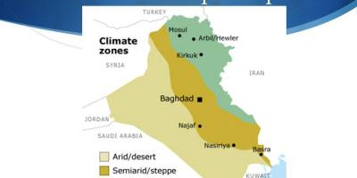 Kaart Iraagi kliima