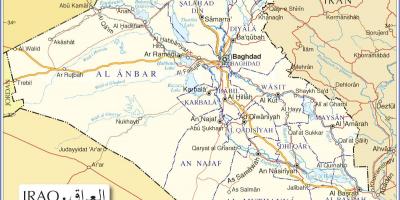 Kaart Iraagi teed