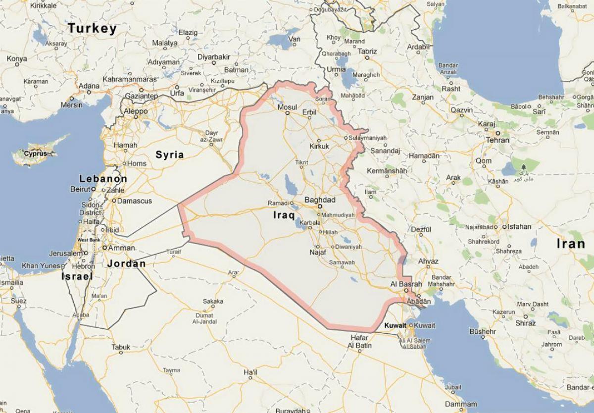 Kaart Iraak
