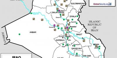 Kaart Iraagi lennujaamad